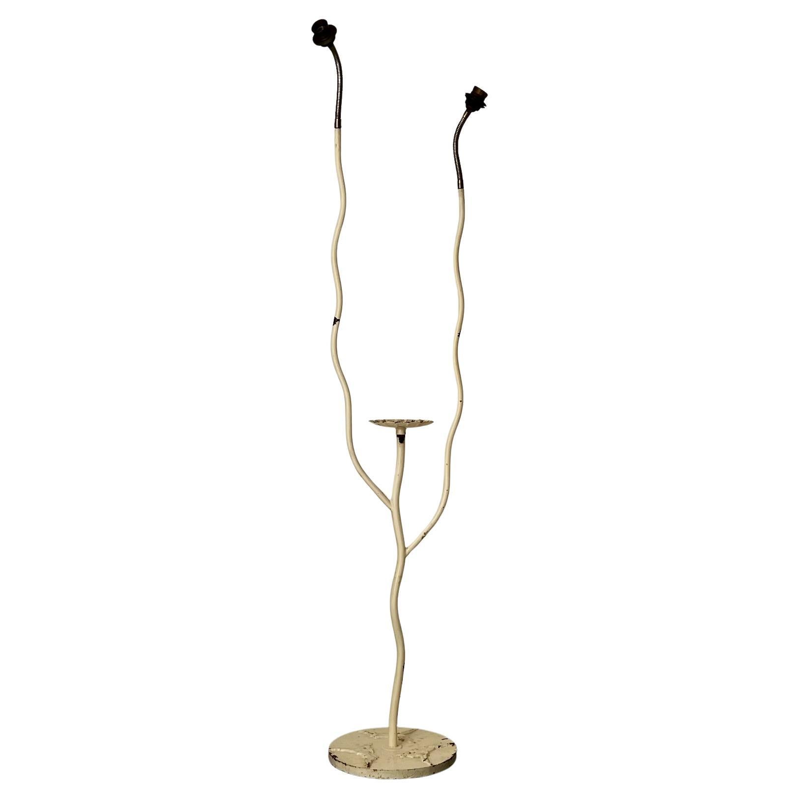Twin Arm Art Deco Floor Lamp in the style of Bjerkås Armatur of Sweden For Sale