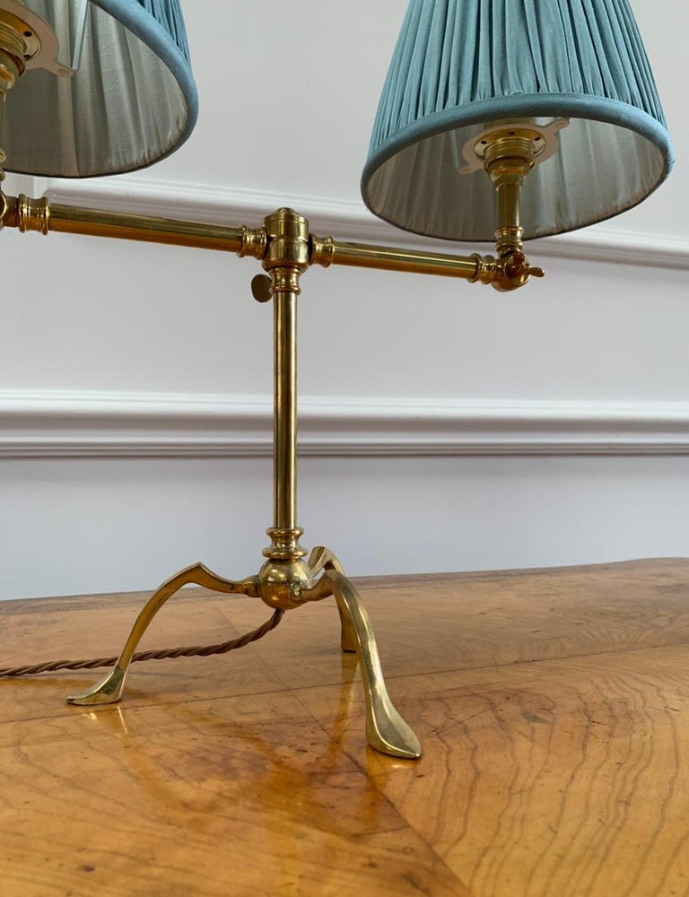 Bespoke Twin Arm Reading Lamp For Sale at 1stDibs