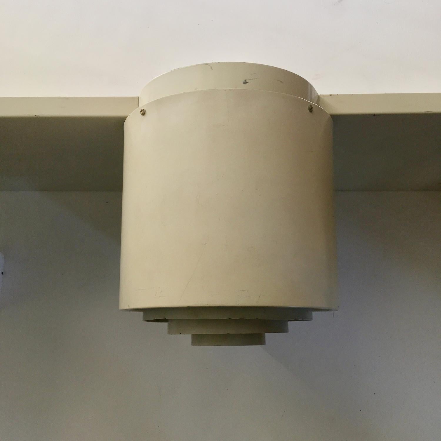 Metal Twin Ceiling Lamp by Alvar Aalto, Made by Idman, Finland For Sale