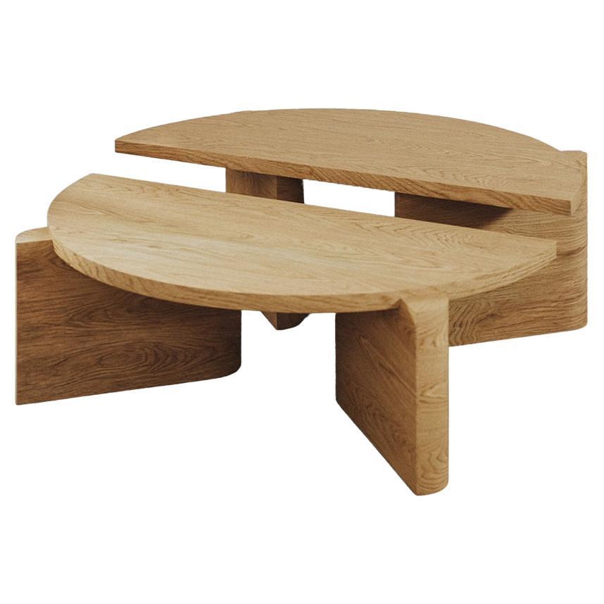 Set di 2 tavolini Twin in legno laccato lucido di Hermhaus