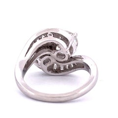 Twin Diamond Ring in Platinum