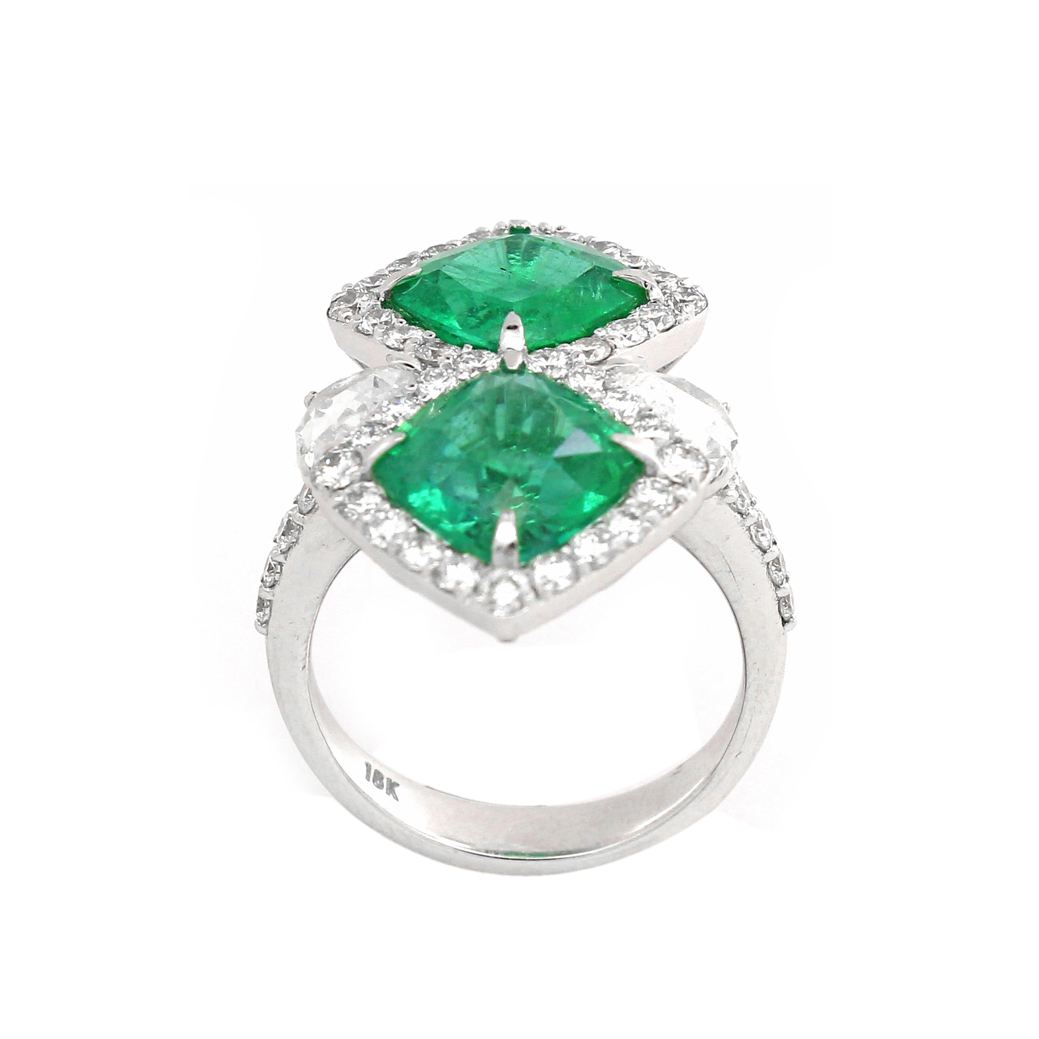 Twin Emerald Ring - image 4