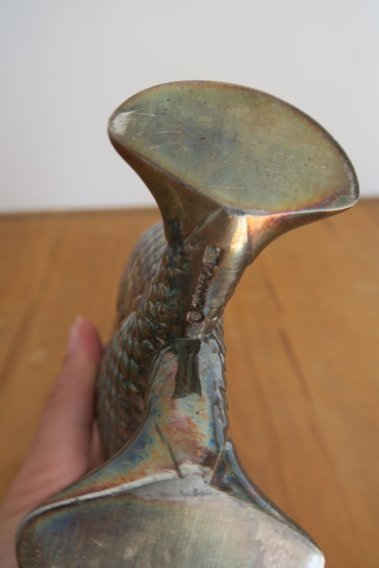 クリストフル　花瓶　two fish vase　魚　銀製品 クリストフル 花瓶 two fish vase 魚 銀製品
