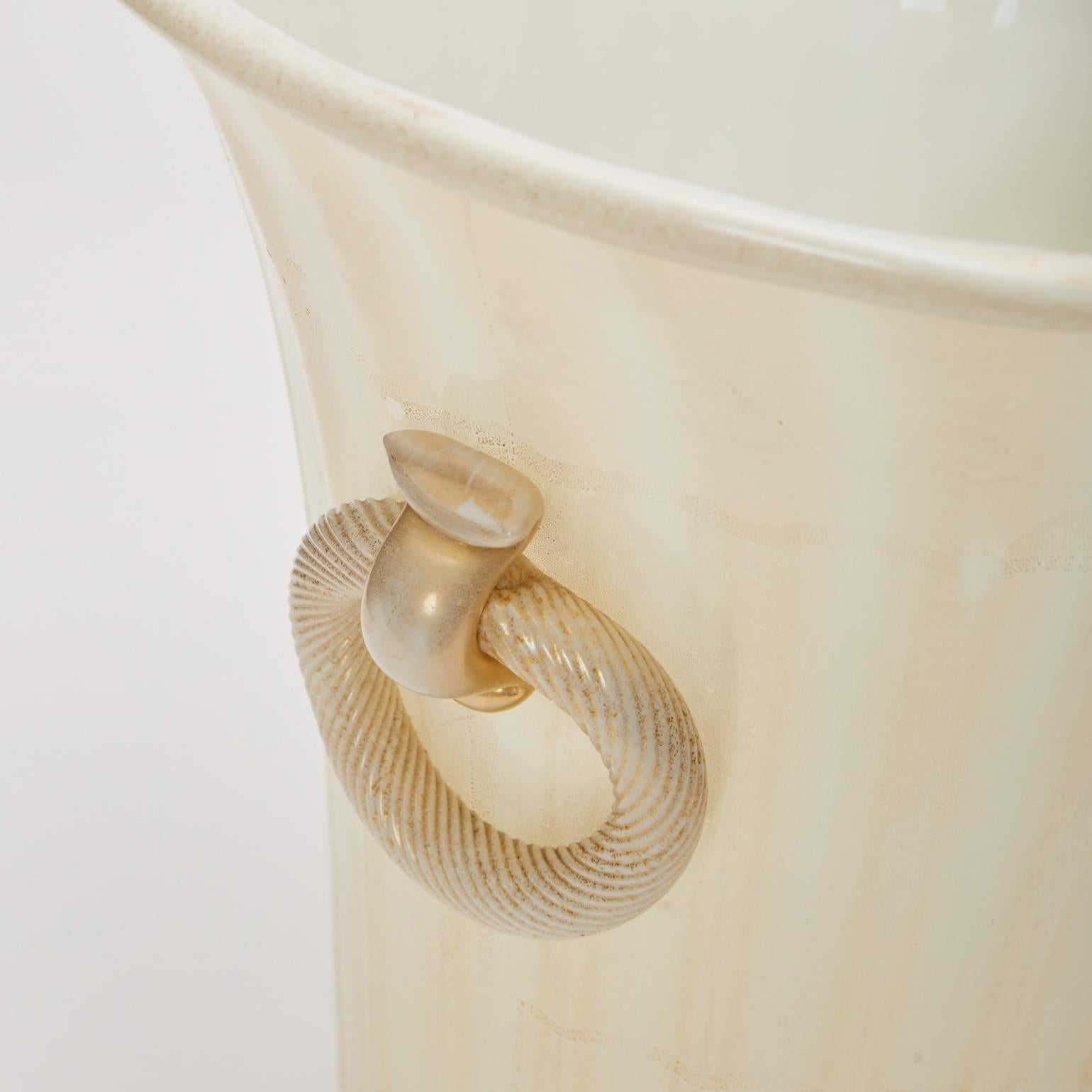 Large Twin-Handled Vase by Ercole Barovier for Barovier and Toso, 1956 For Sale 2