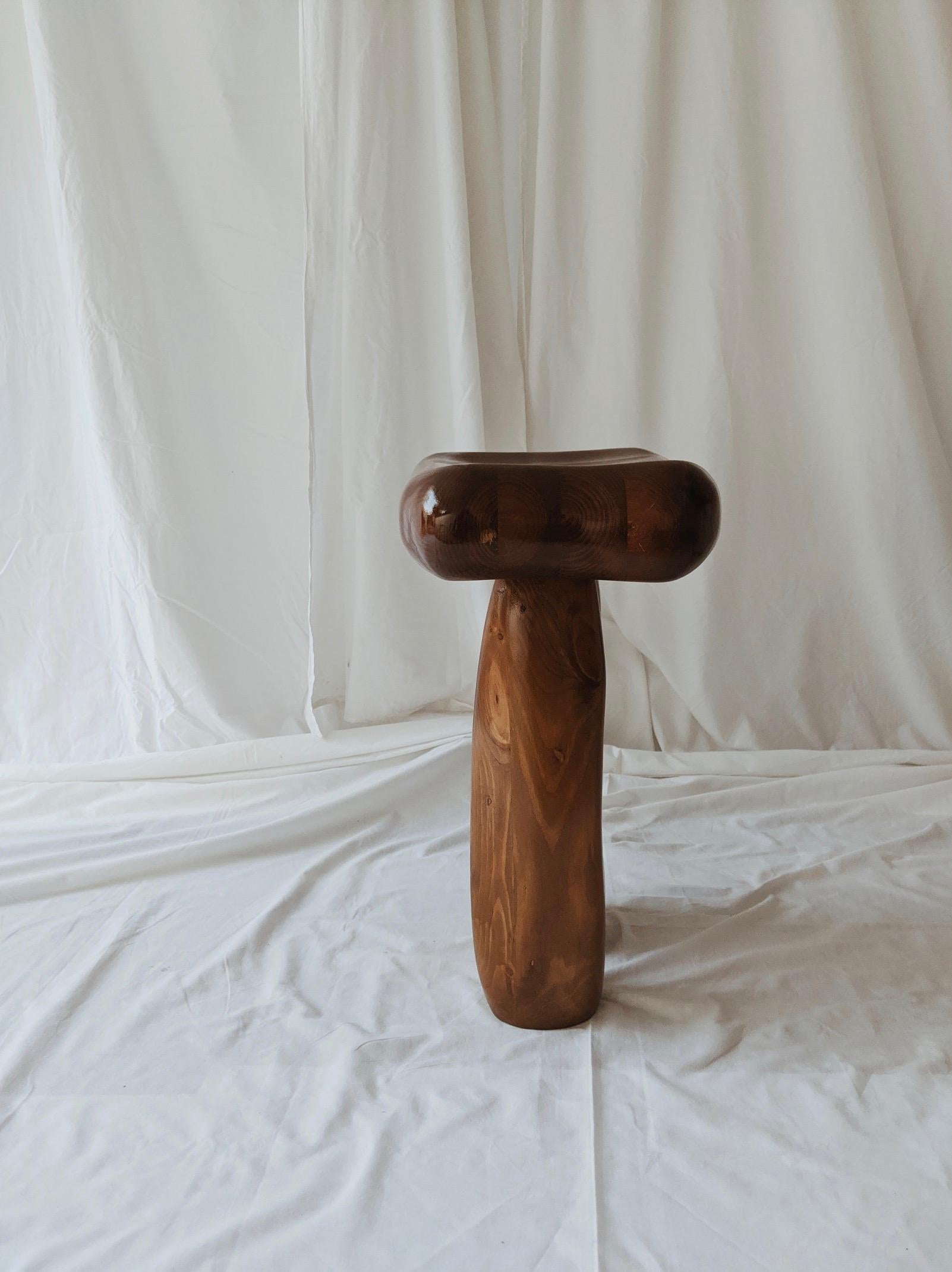 Twin I Stool by The Stone by the Door (American Oak version) For Sale 2
