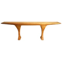 Twin Large Dining Table in Oiled Wood by Mauro Mori Studio