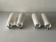 Twin Opal Glass Pair of Sputnik Sconces, 1960s, Germany