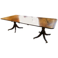 Twin Pedestal Mahogany Dining Table 'George III & Later, ' England, circa 1780