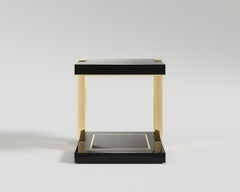 Doppelter Beistelltisch aus polierter Bronze von Palena Furniture