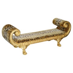 CAMA DE DÍA EXTRA GRANDE CON SILLÍN DE ORO