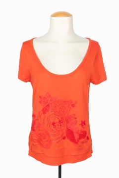 Twin set orange Christian Lacroix