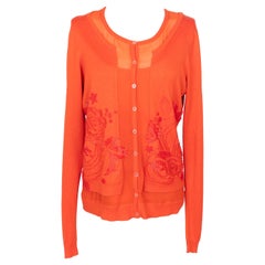 Twin set orange Christian Lacroix
