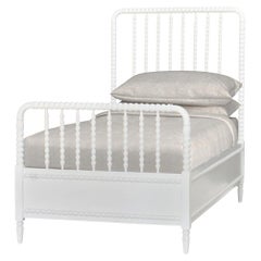 Twin Size White Spindle Bed Frame