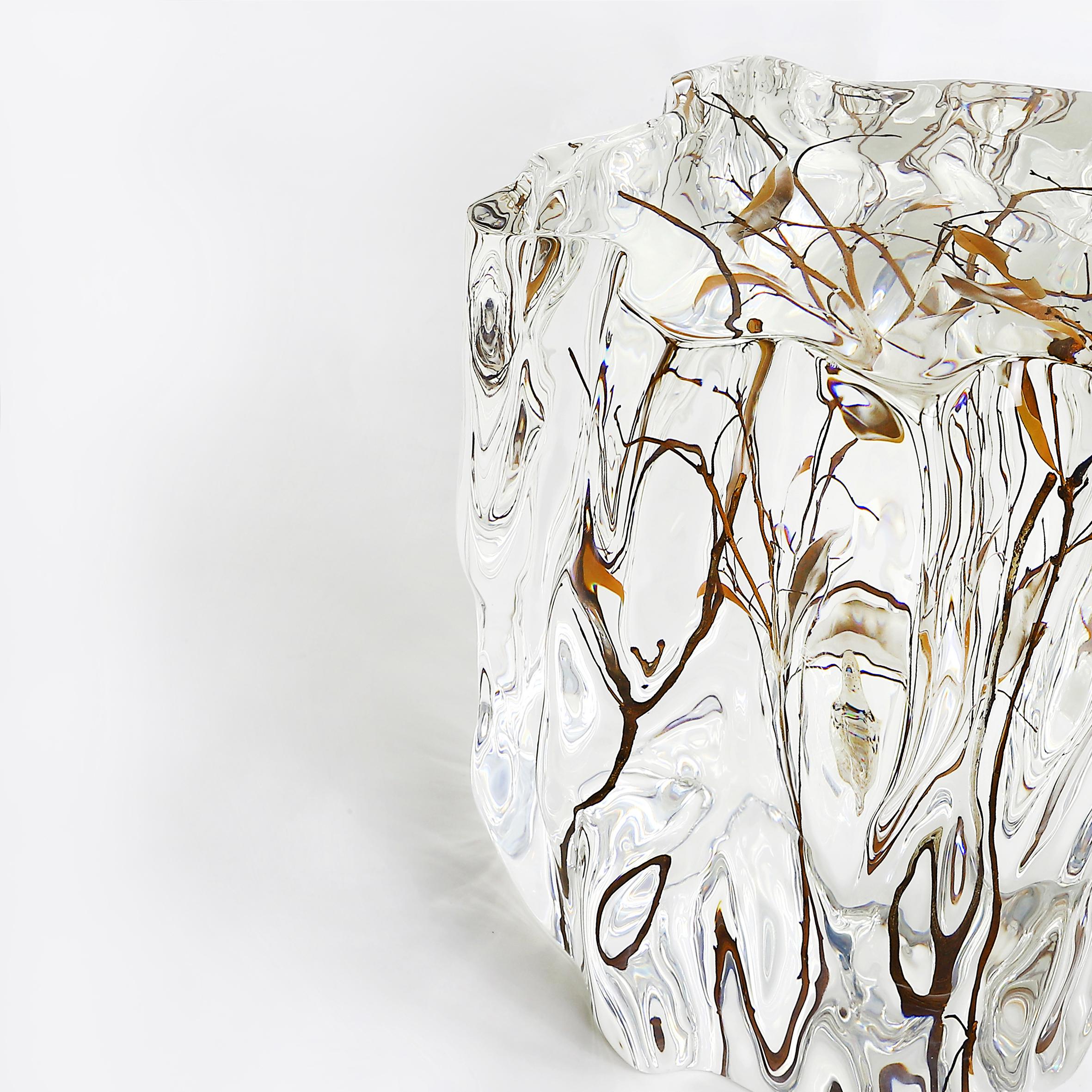 XXIe siècle et contemporain Fauteuil de salon jumeau en cristal par GORDON GU en vente
