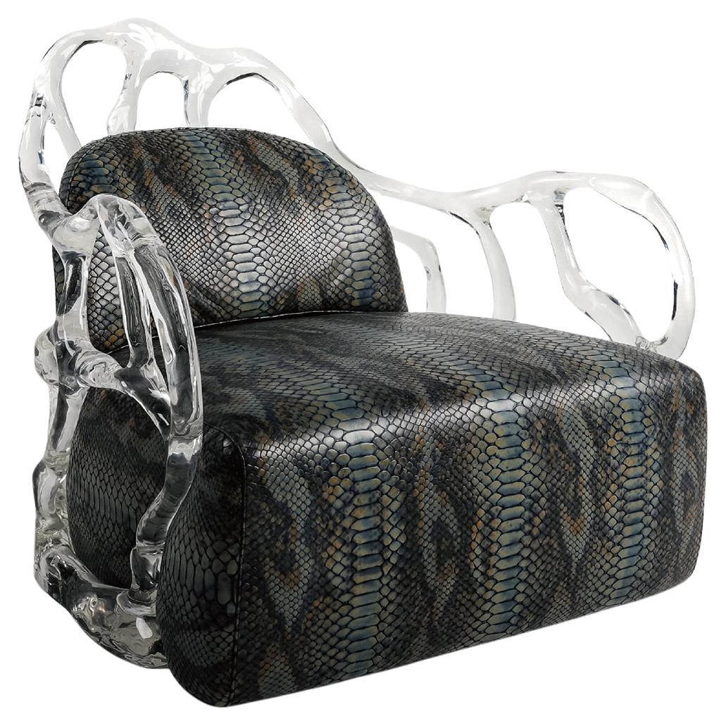 Fauteuil de salon jumeau en cristal par GORDON GU en vente