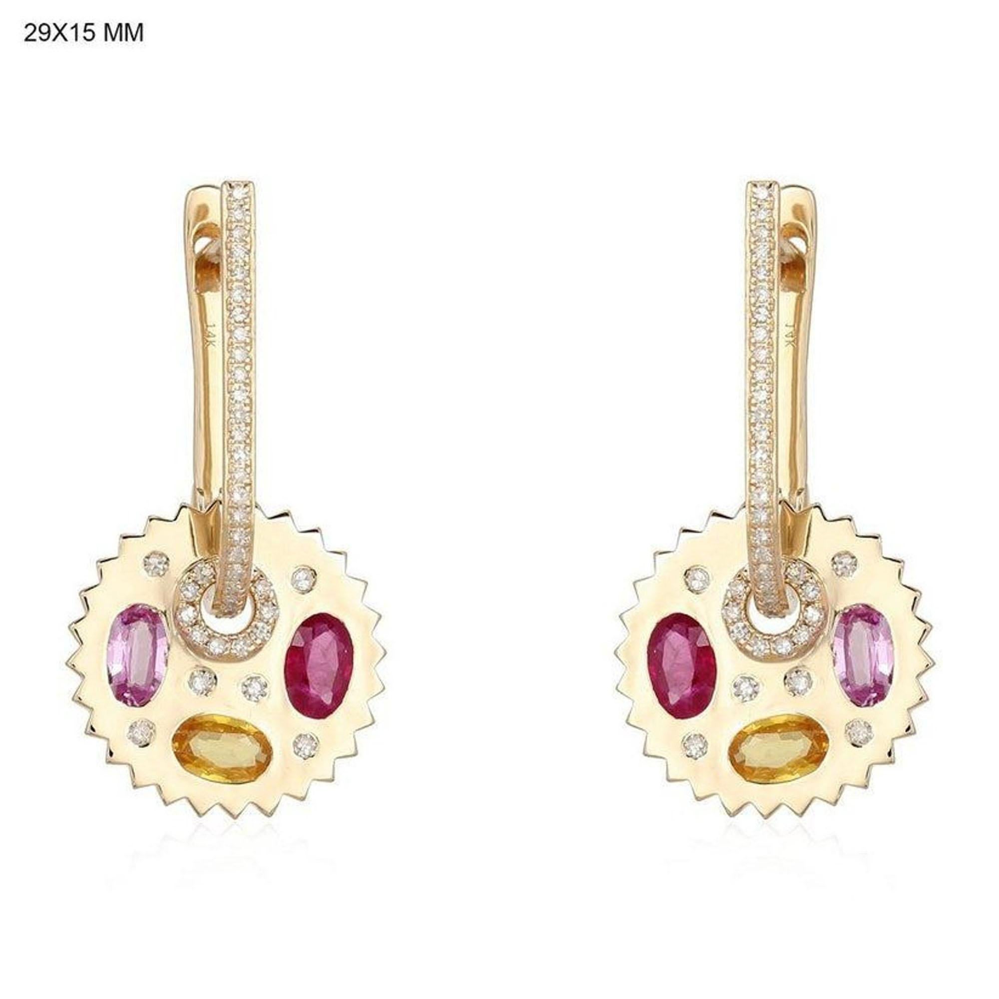 Twinkling Halo 14K (or 18k upon request) Yellow Gold Luxe Diamond Drops Earrings