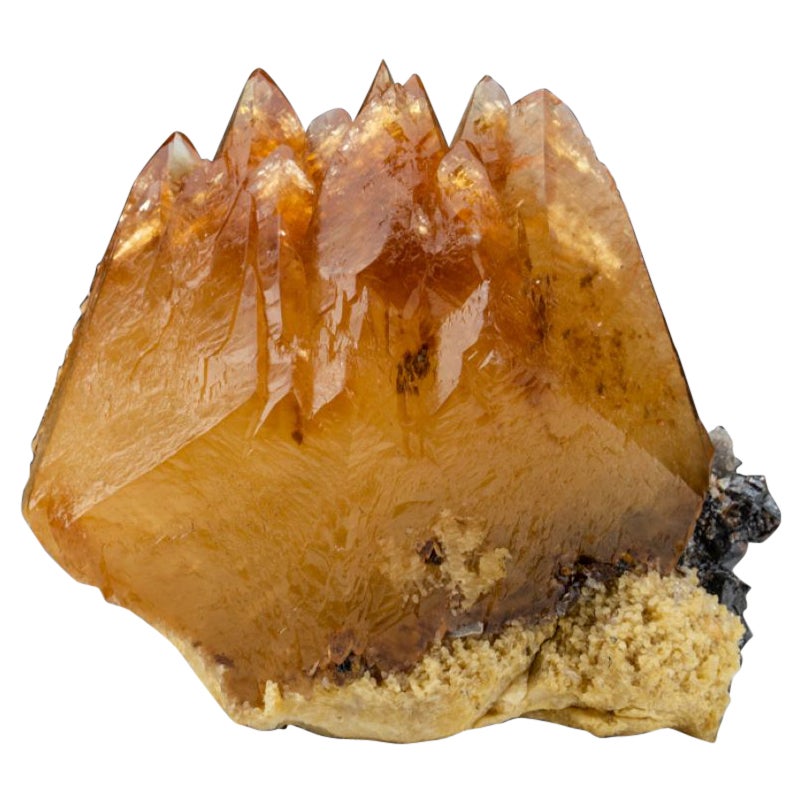 Cristallo gemellato di calcite dorata dalla miniera di Elmwood, Tennessee (3.5 lbs)