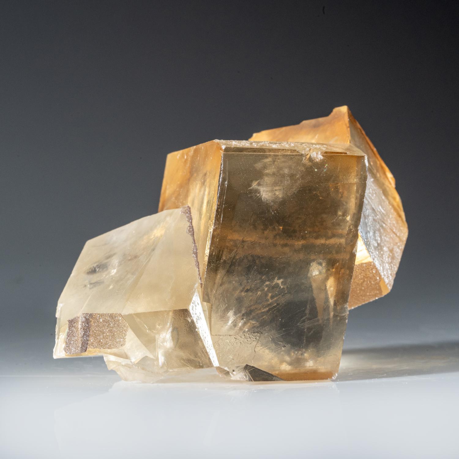 Contemporary Twinned Golden Calcite from Nasik District, Maharashtra, India
