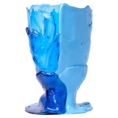 Jarrón grande de resina azul claro Twins C de Gaetano Pesce