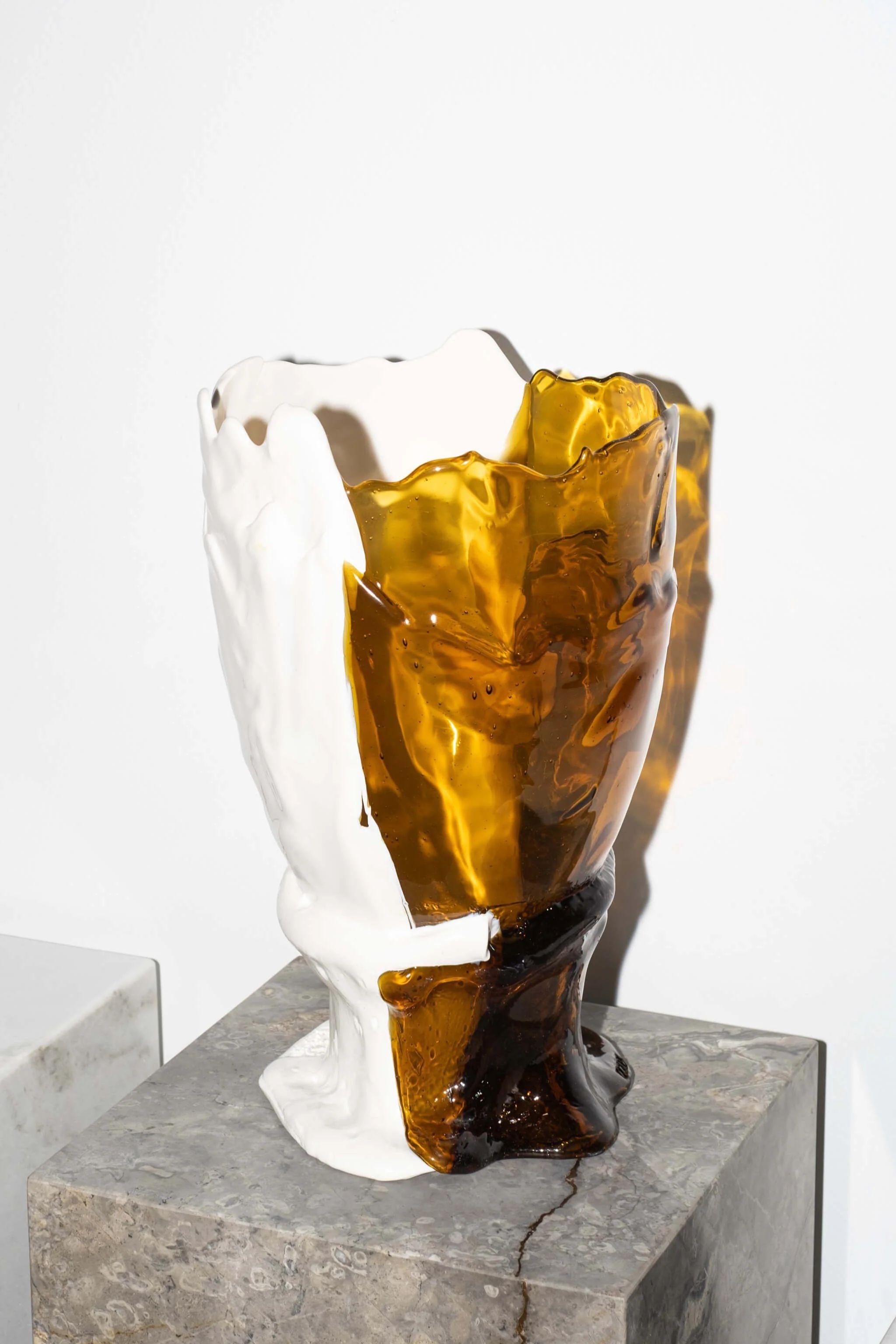 Vase in soft resin designed by Gaetano Pesce in 1995 for Fish Design collection.

*All the pieces are handmade and therefore unique. Variations in the dimensions, hues and colours’ distribution are likely to happen.