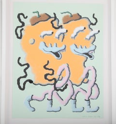 "Twins on a Roll" 10 Color Hand Pulled Screen Print by Joakim Ojanen, 2018
