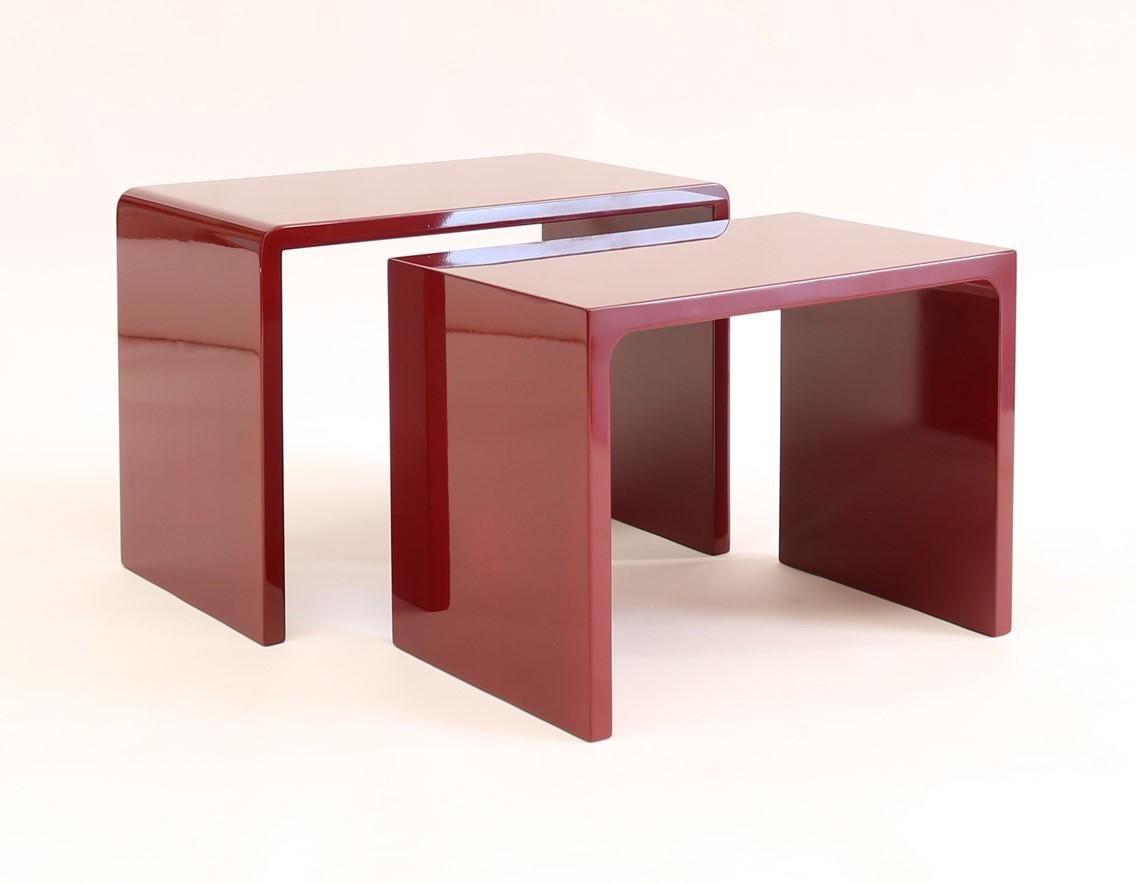 italien Twins Polished Side Table design contemporain par Giordano Viganò en vente