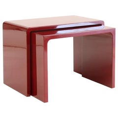 Twins Polished Side Table contemporary design by Giordano Viganò