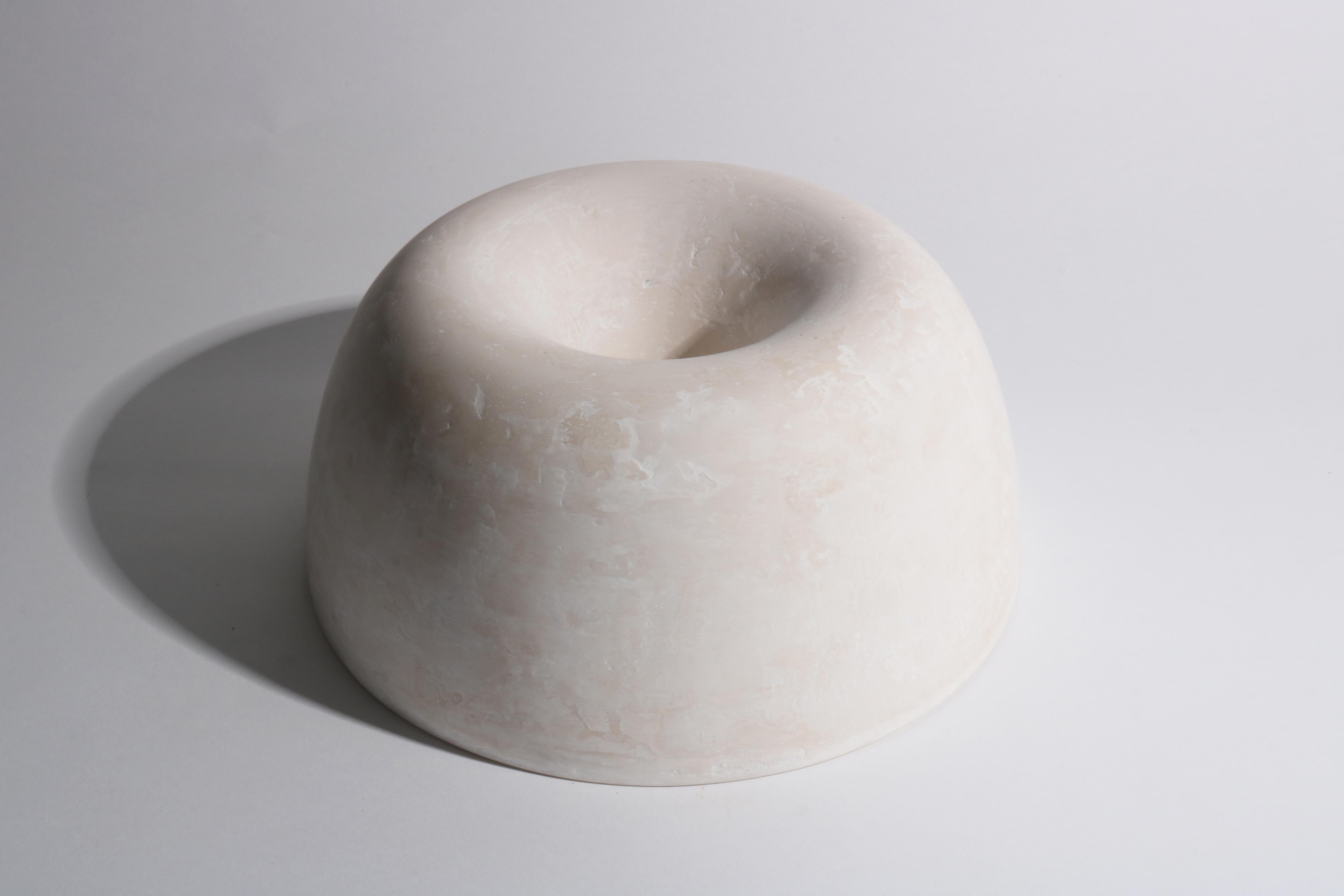 Twirl Bowl, Ivory White

Production: Made to order, Other designs can be made on request.

Material: Alpha crystalline gypsum (Hard plaster)
Finish: Glossy coating
Inside Finish: Glossy coating

Twirl Bowls is a Collection of sculptural bowls made