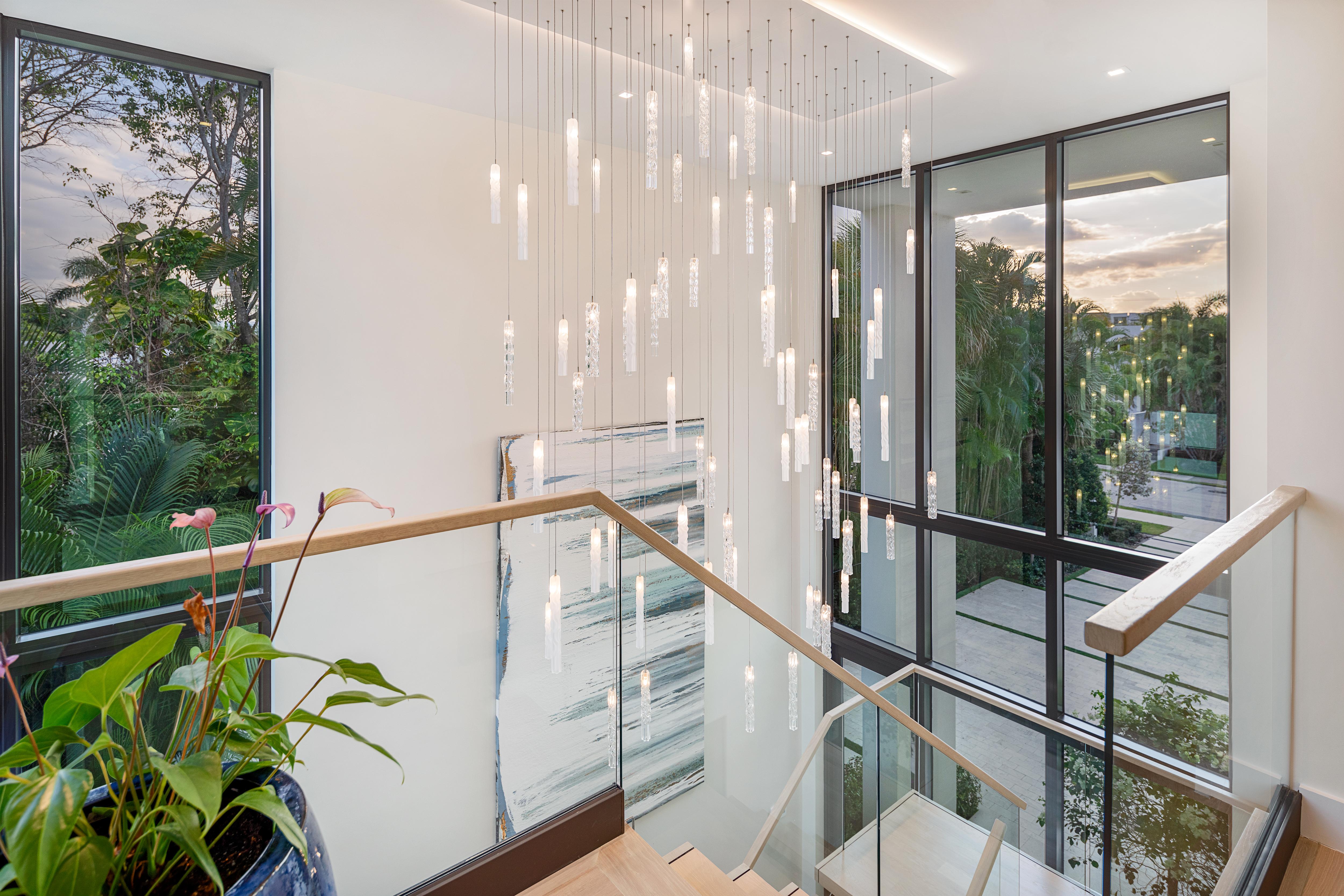 Lámpara colgante de cristal soplado Twist 19 de Shakuff Siglo XXI y contemporáneo en venta