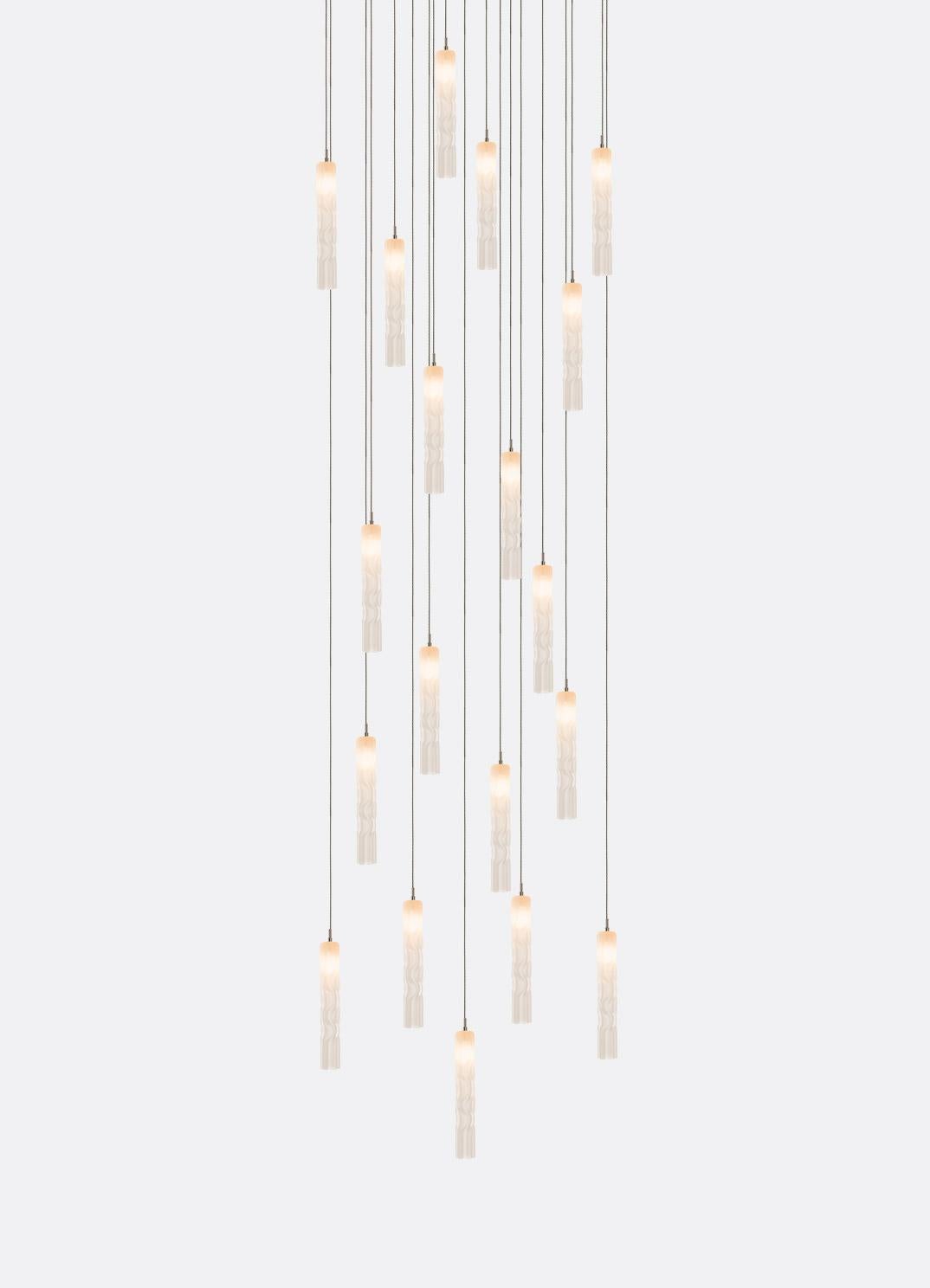 Lámpara colgante de cristal soplado Twist 19 de Shakuff en venta 1