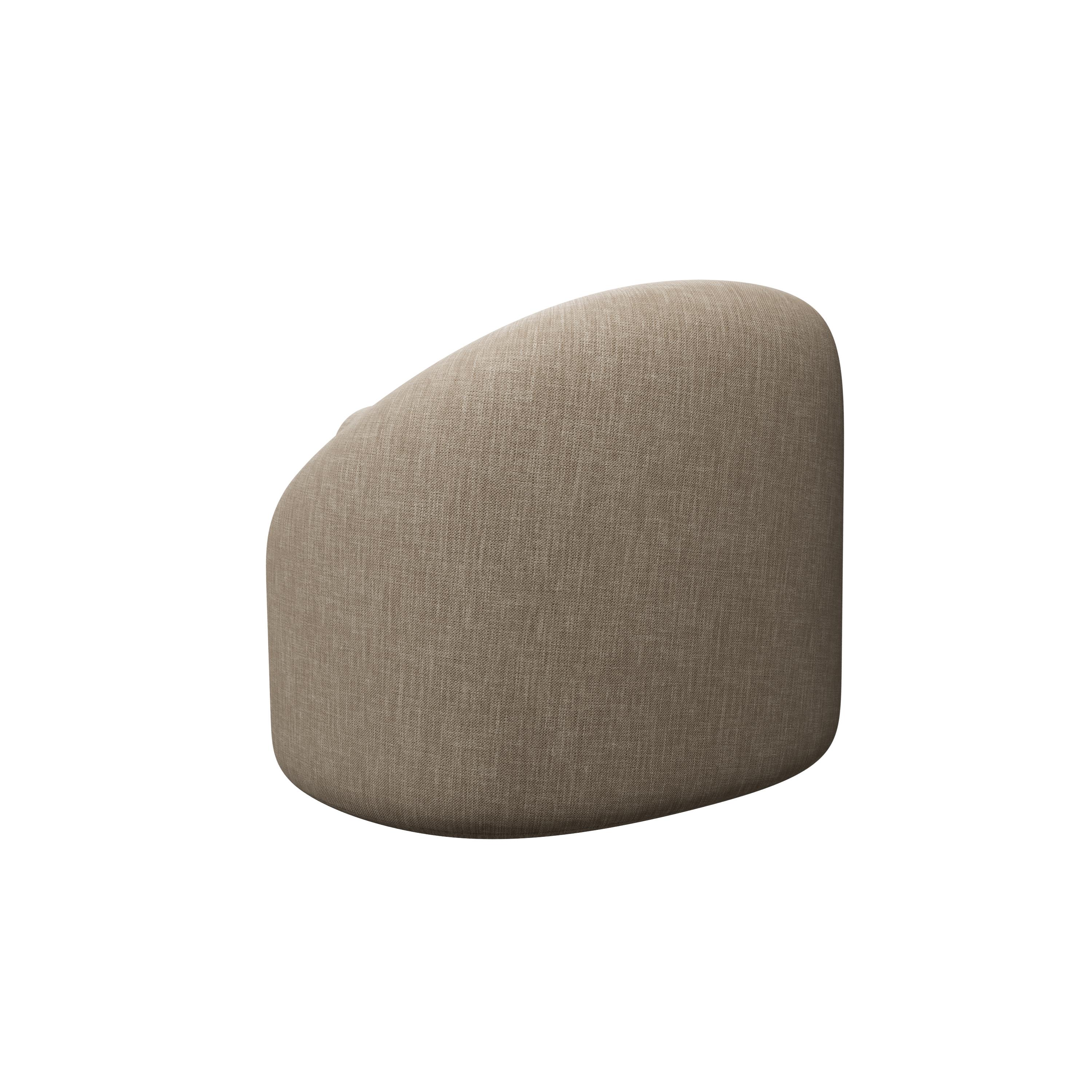 Moderne Fauteuil Twist beige tissé à la main par Murmurio en vente