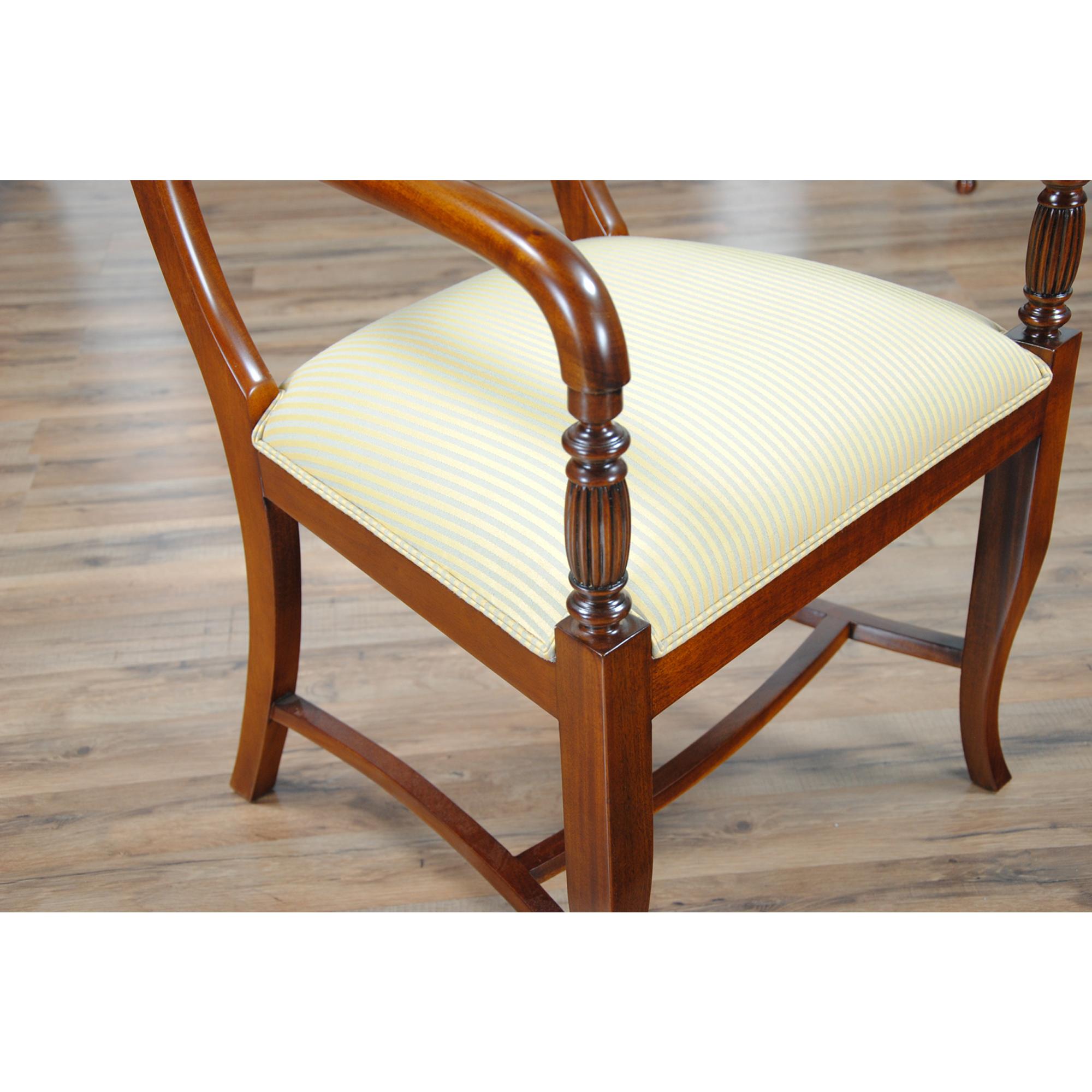 Twist Back Chairs, Set of 10 For Sale 4