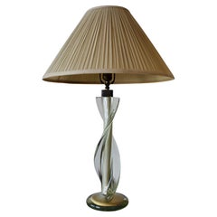 Twist Camer Glass Table Lamp, Italy