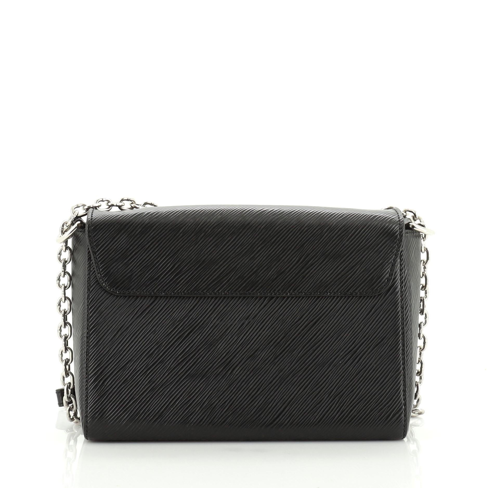 Black Twist Handbag Epi Leather MM