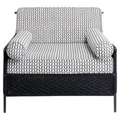 Twist 
Knot Black Two Seater Sofa in Rope with Brass legs, Viya by Vikram Goyal