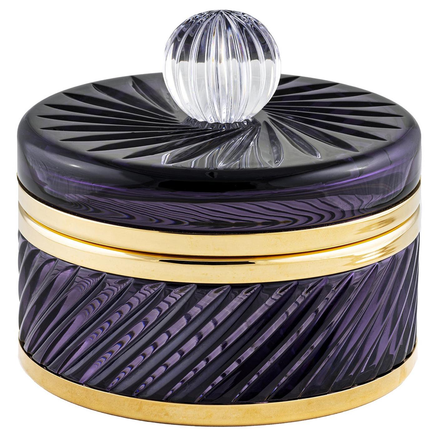 Caja morada grande Twist