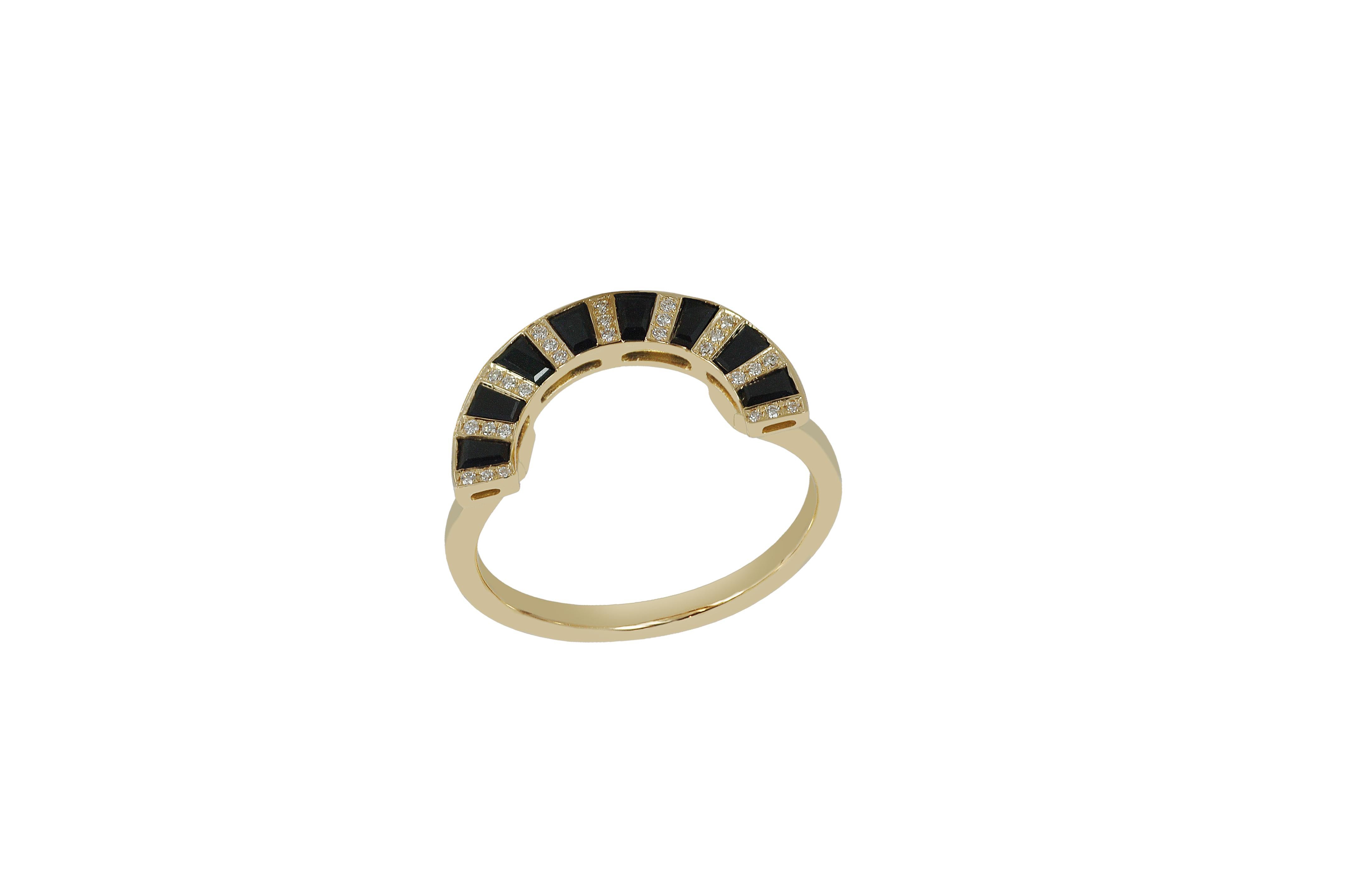 Twist Reflection Emerald 0.19 carats, Black Diamond 0.08 carat and Black Sapphire 0.78 carat Ring in 18K Gold

Width: 1.8 cm
Length: 1.1 cm


Welcome to TWIST Reflection, where the artistry of abstract artists' works such as Kandinsky and Hilma Af