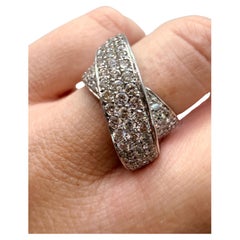 Anello Twist Anello con diamante da 2 carati in oro 18Kt