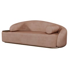 Twist sofa in Easy clean - Coral  handcrafted by Murmurio