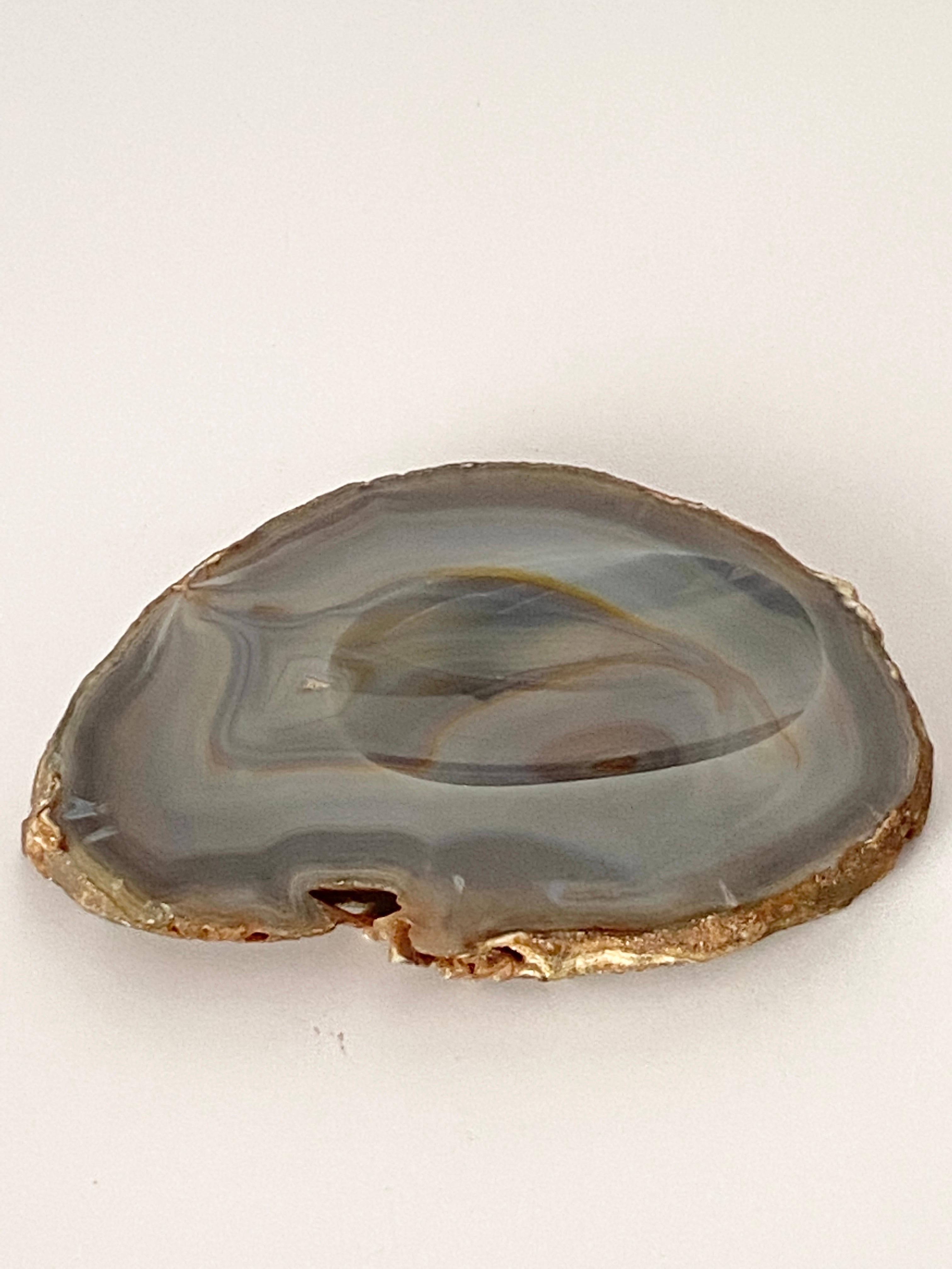 Mid-20th Century Twisted Agate Ashtray, White Color, France, 1960 For Sale