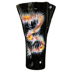 Twisted Ceramic Vase, Late 20th Century, Multicolored - 2Y359