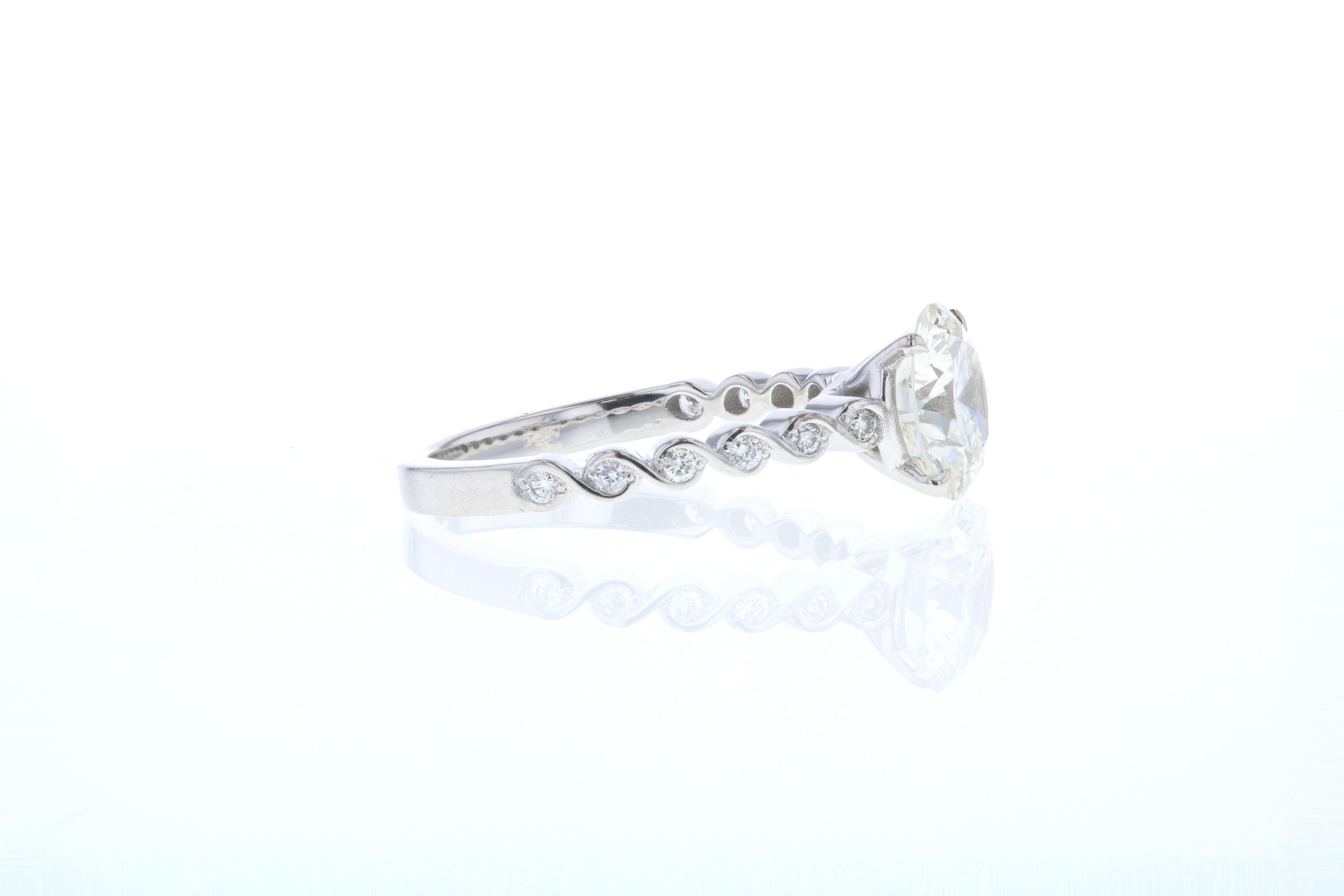 twisted pave engagement ring