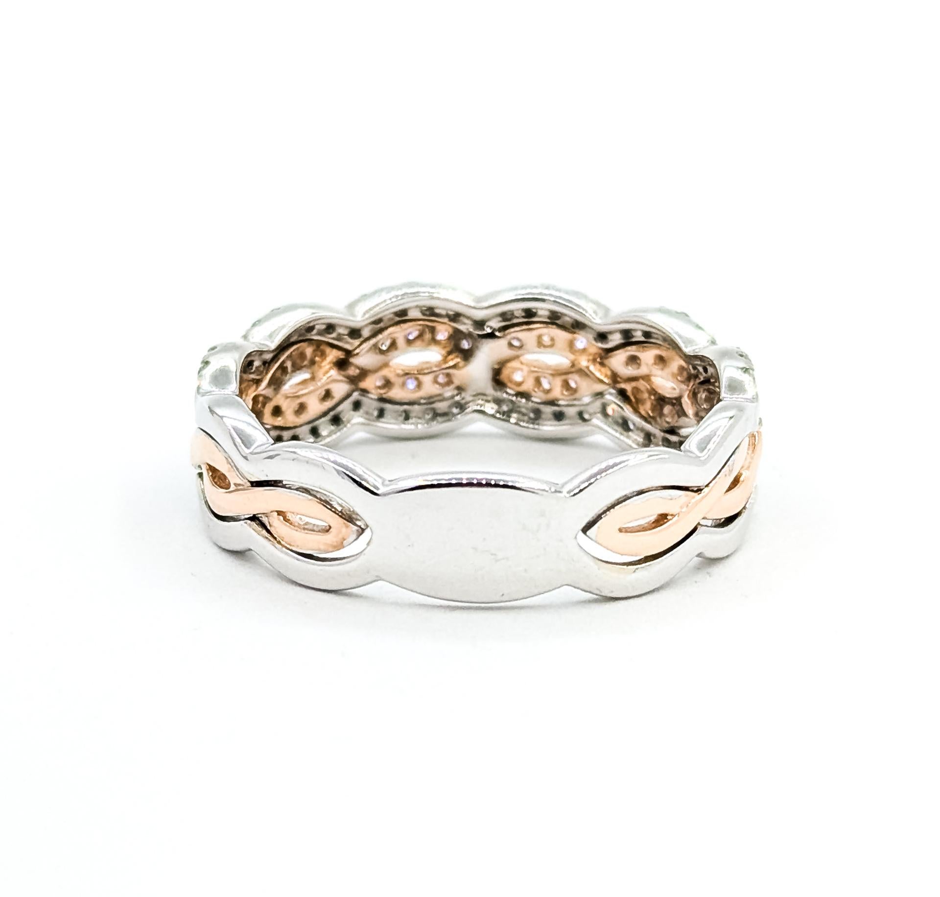 Anello con diamante ritorto in 14 carati in vendita 1