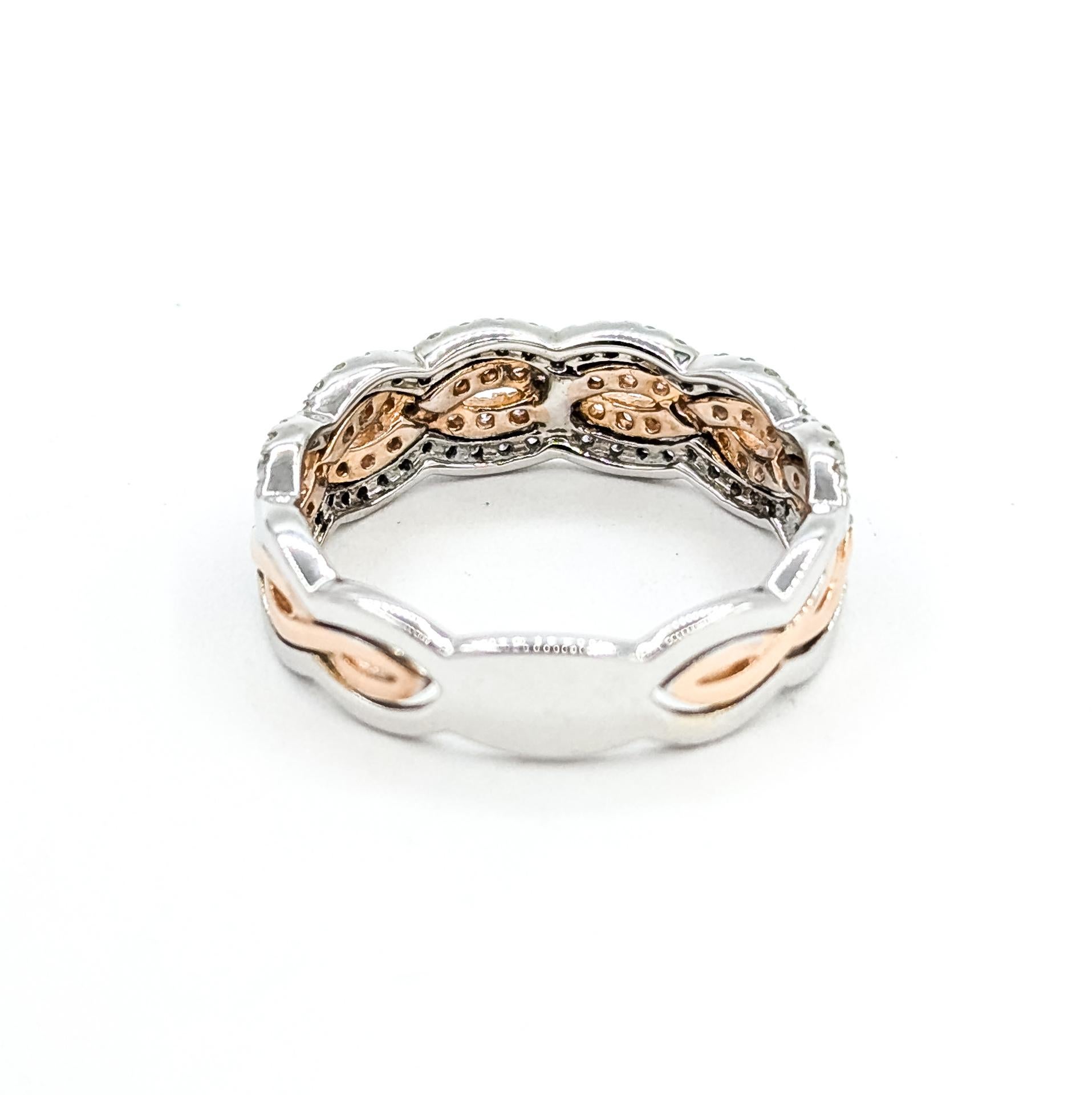 Anello con diamante ritorto in 14 carati in vendita 2