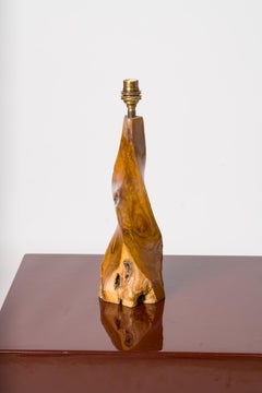 Lampe de table « Forme Libre » en forme d'olivier torsadé - France, années 1970