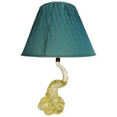 Twisted Glass Murano Table Lamp, 1960's