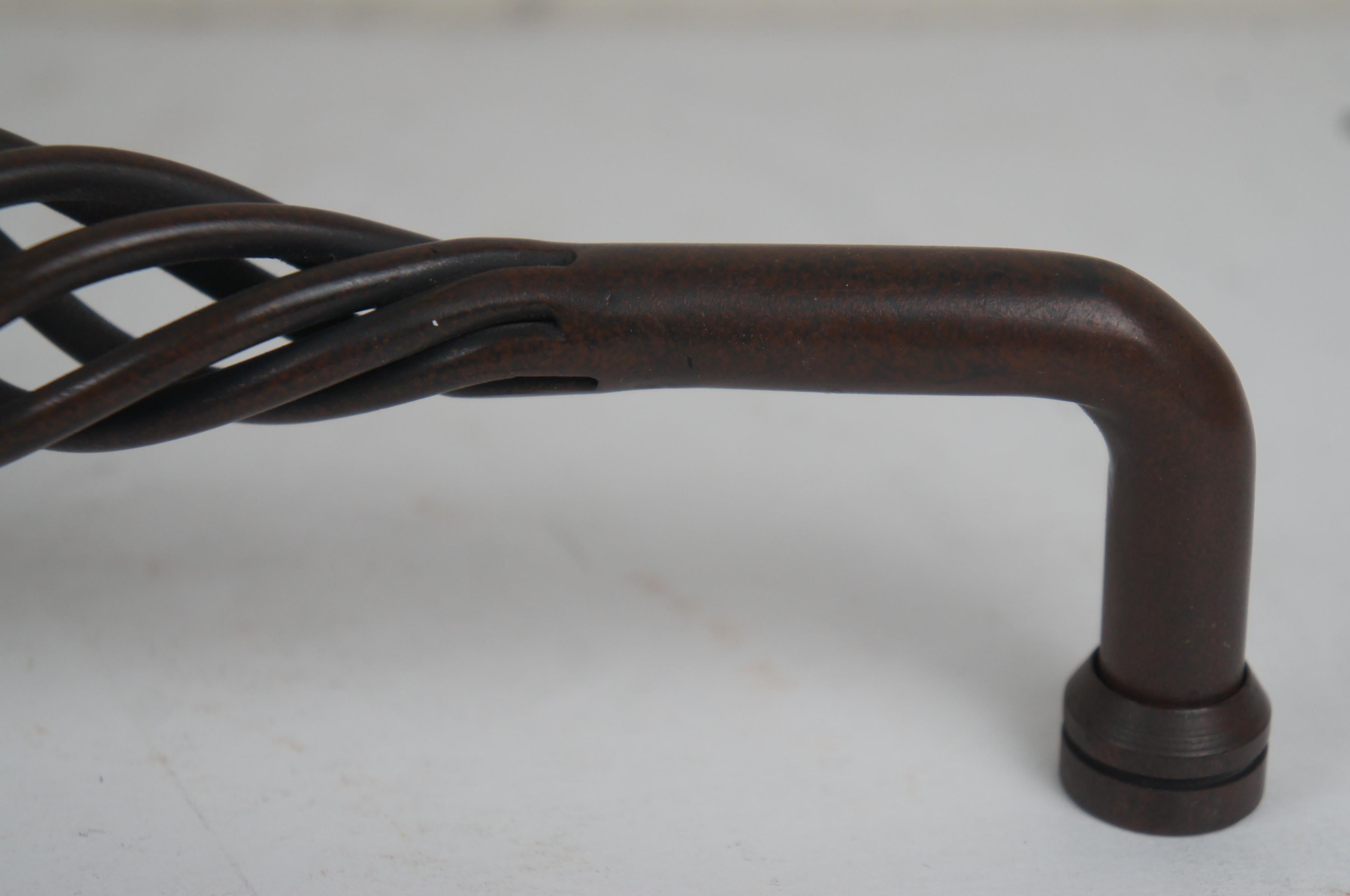 Twisted Iron Birdcage Cabinet Drawer Door Pull Handle 10 Inch Center Hole 6