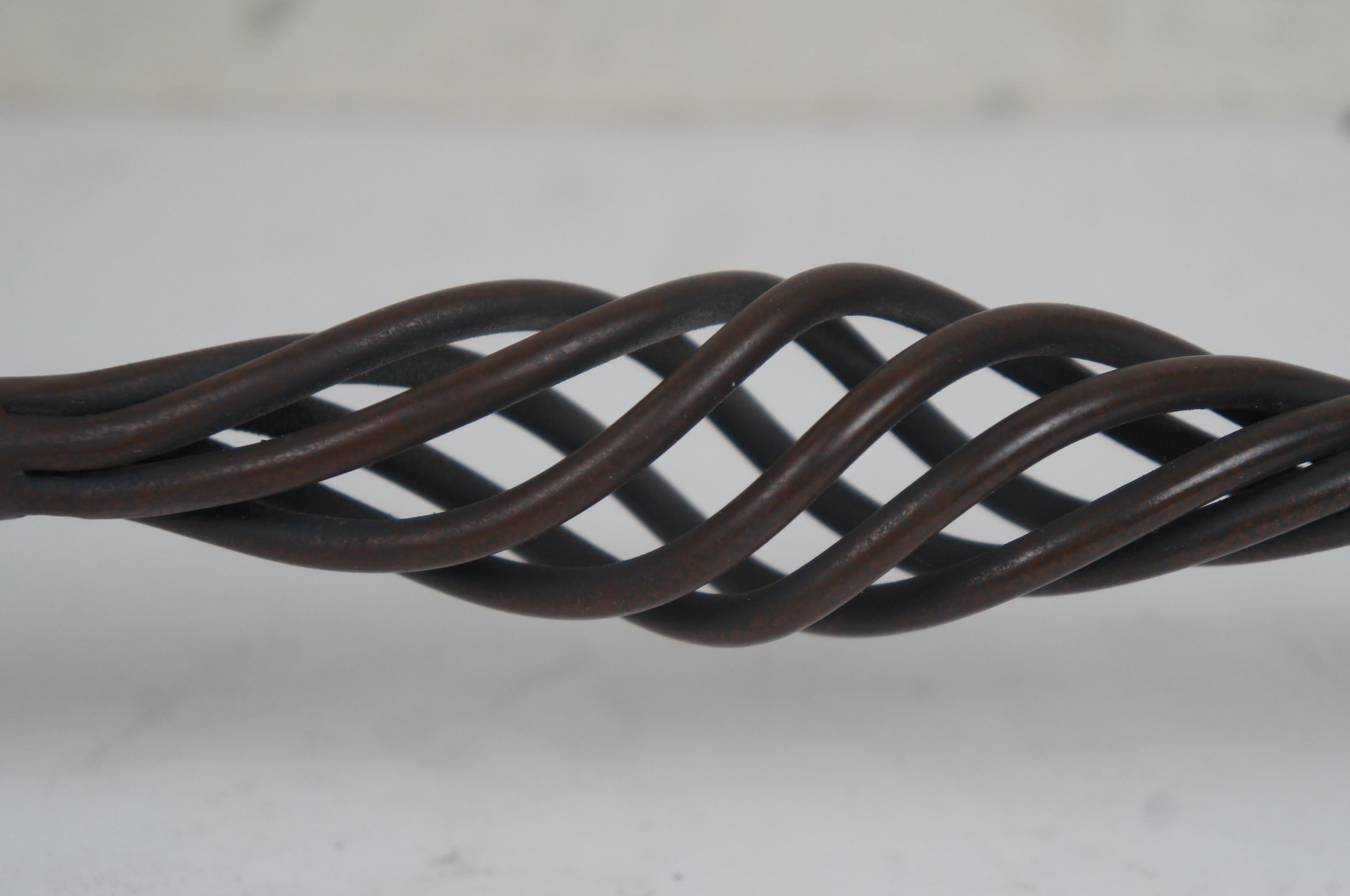 Twisted Iron Birdcage Cabinet Drawer Door Pull Handle 10 Inch Center Hole 5