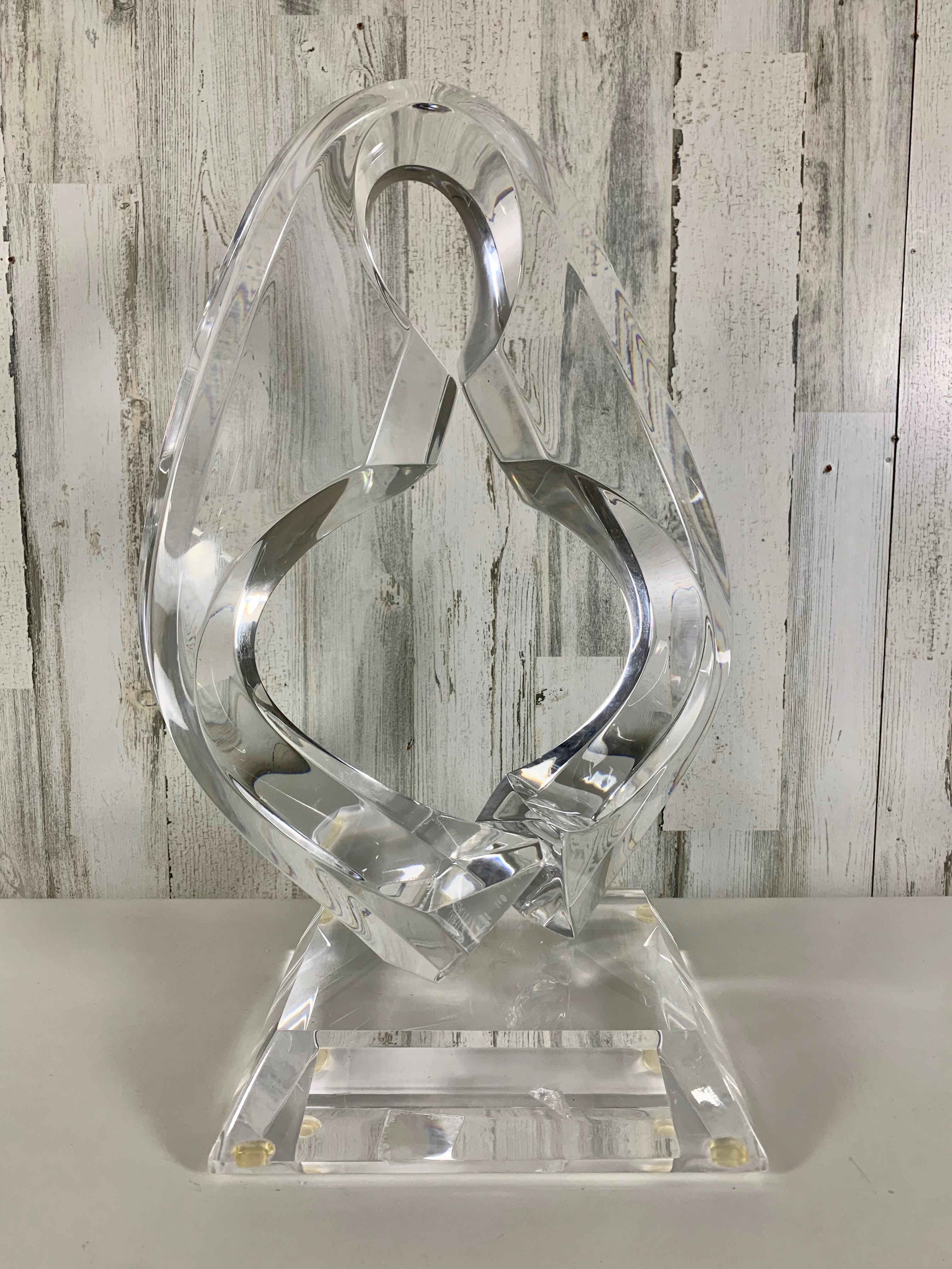 Scultura in lucite ritorta di Shlomi Haziza in vendita 4