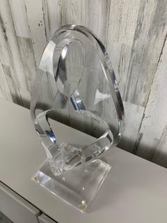 Twisted Lucite Sculpture by Shlomi Haziza